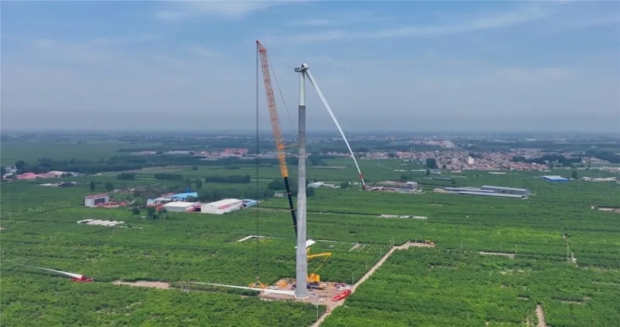 “全球第一吊”再临燕赵！166米，，，，XCA4000助力华北绿电